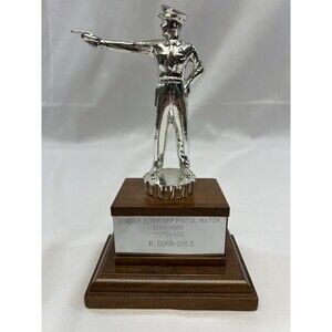Vintage 1965-1966 Inter-Department Pistol Match Trophy